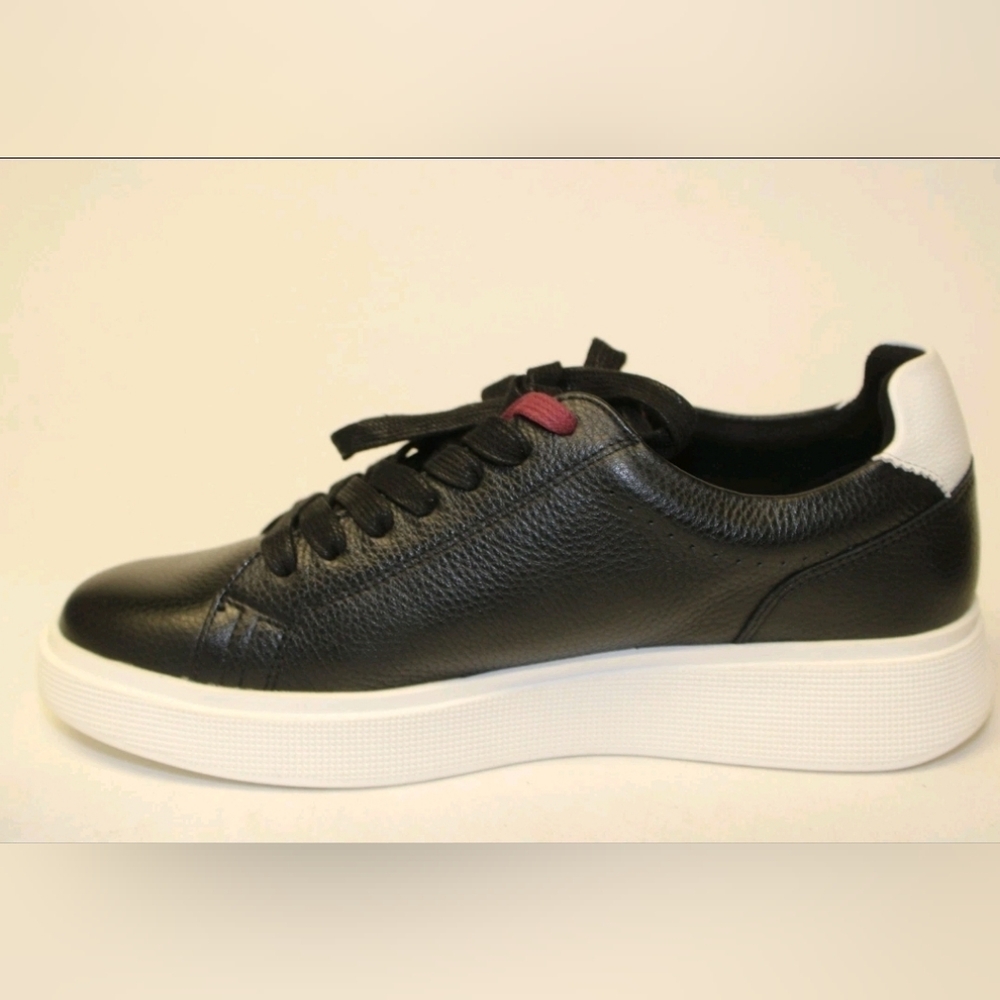 Ted Baker London NEW Layton Black Leather Low Top Sneakers M8.5 W10 41 - Picture 5 of 13